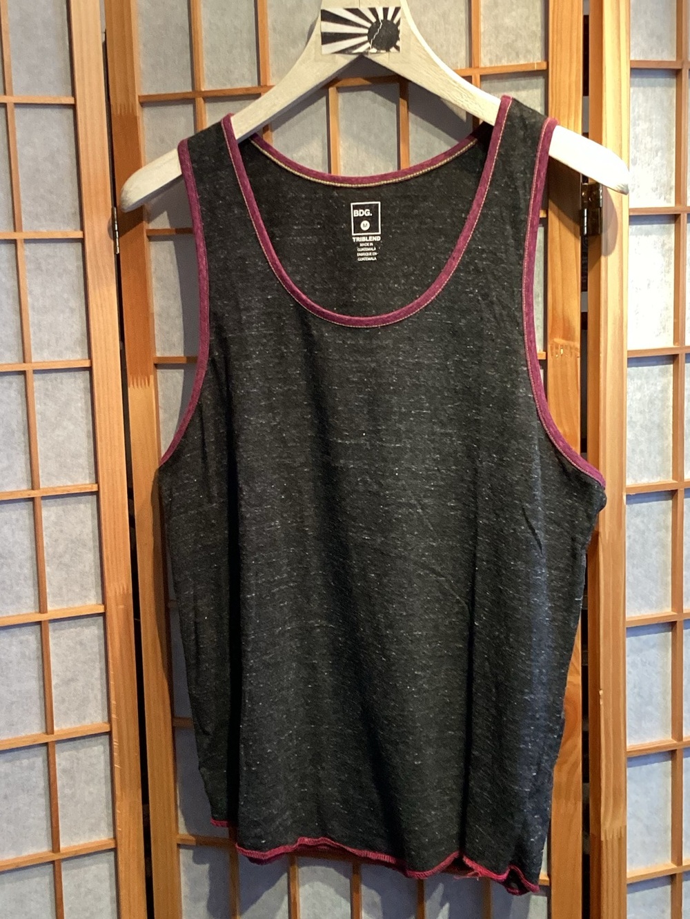 UO BDG Triblend Ringer Tank Top Men's Size Medium